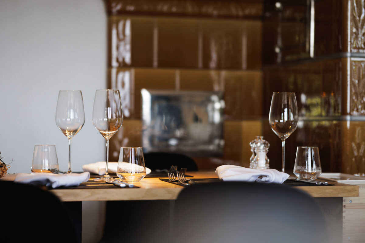 Gedeckter Tisch im Restaurant Tübli in Altstätten